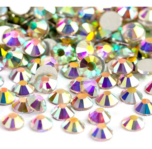 Cristales decorativos para uñas 1440 piedras strass tallas mixtas color  tornasol - Manualidades Perú