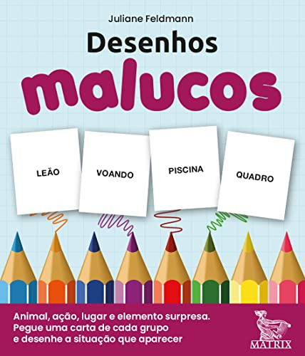 Libro Desenhos Malucos Animal Ação Lugar E Elemento Surpresa