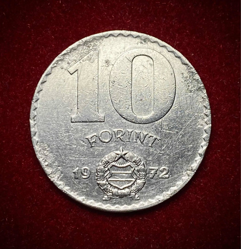 Moneda 10 Florines Hungría 1972 Km 595
