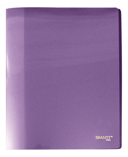 Carpeta De Plastico Smart Escolar Tamaño Carta 20 Micas M Color Violeta