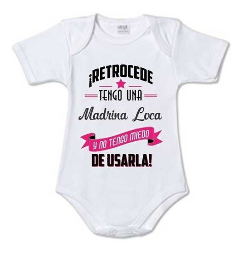 Body Madrina Loca Retrocede Personalizado