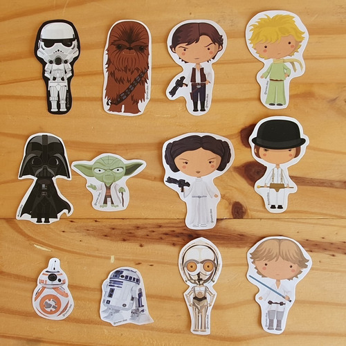 Imagen 2 de 3 de Pack De 30 Stickers - Personajes - Llamas - Unicornios Y +