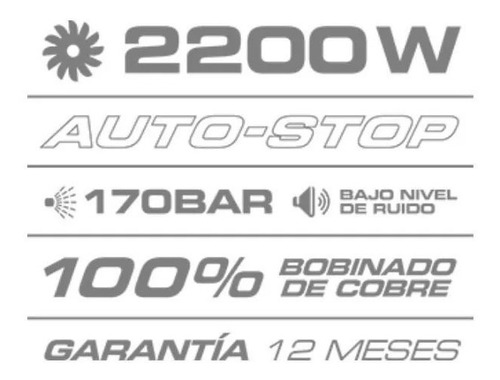 Imagen 3 de 10 de Daihatsu | Hidrolavadora | Hc2200 | 2200w | 170 Bar | Cuotas