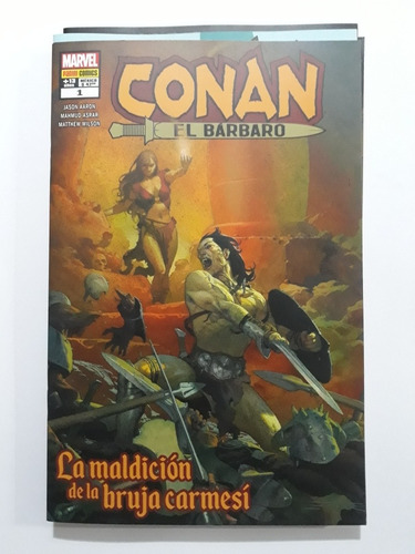 Conan El Bárbaro 1 Maldición De La Bruja Carmesí - Marvel 