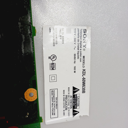Tarjeta Main Para Pantalla Sony Modelo Kdl-60w630b (Usado)