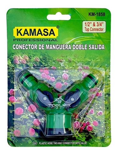 Imagen 2 de 7 de Conector / Divisor De Manguera De Riego Doble Salida ½puLG