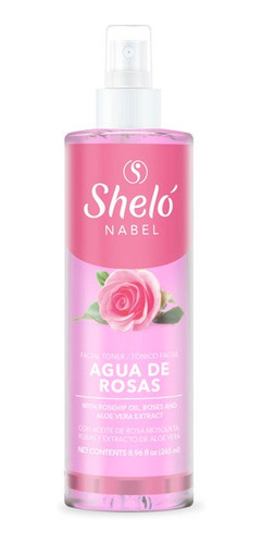 Tónico Facial Agua De Rosas 265 Ml Sheló Nabel
