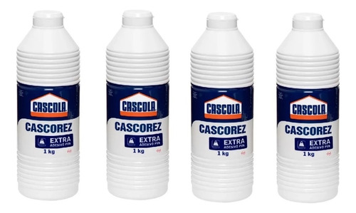 Cola Branca Cascorez Extra 1kg Henkel 4 Unidades