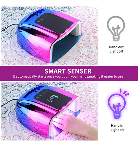 Lámpara Led Uv Recargable Para Uñas, 42 Led, Secado De Esmal