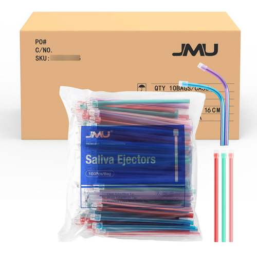 Saliva Artificial 1000 Eyectores Dentales Desechables Surtid