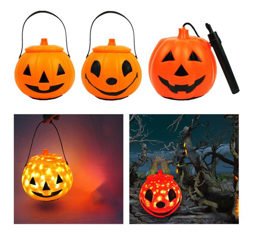 Lámpara De Linterna De Calabaza De Halloween Apoyos De Luz