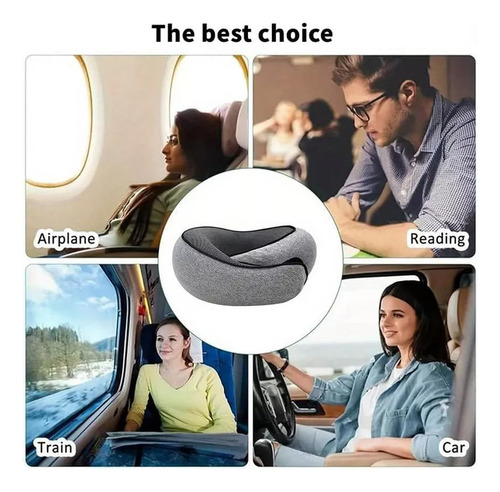 Almohada De Viaje De Lujo Para Reposacabezas Lectura