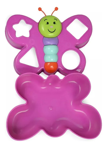 Juego Bloques Encastre Para Bebe Mariposa Didactica 862 Edu