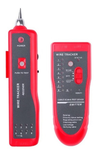 Probador Cable Red Lan Ethernet Rj11 Rj45 Buscador Línea Cat