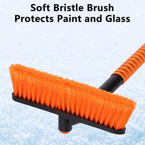 W 2in1 Car Snow Ice Scraper Brush For Car Suv Trucks De 3004