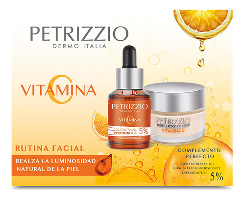 Set De Crema + Sérum De Vitamina C | Petrizzio Dermo