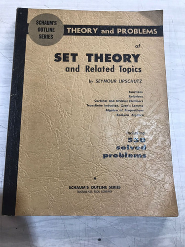 Set Theory And Related Topics - Mc Graw Hill (usado) 