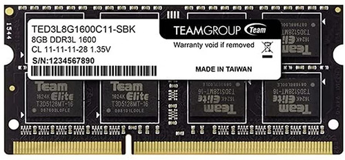 Memoria Teamgroup, 8gb, Ddr3l, Sodimm, 1600mhz