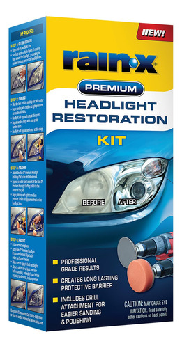 Kit Restauración Faros Limpiador Restaurador Lentes Coche