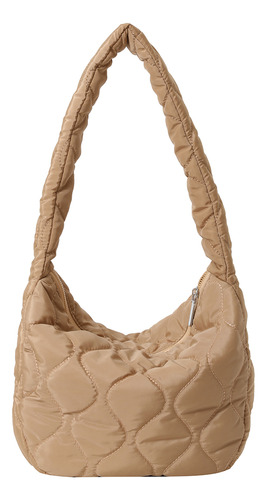 Bolso De Hombro Acolchado Ligero Para Mujer, Estilo Hobo Aco