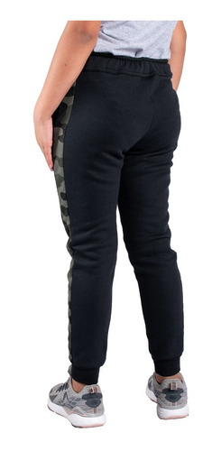 Imagen 3 de 9 de Pantalon Niñas Joggin Joggers Gimnasia Con Puño A11
