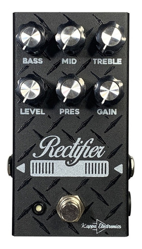 Pedal de efeito Kappa Electronics Rectifier  preto