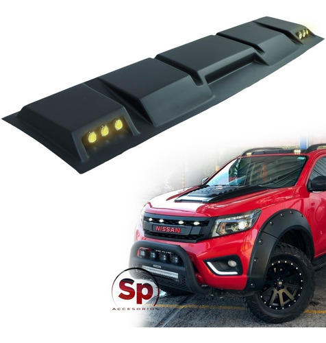 Imagen 7 de 10 de Diadema Moldura Barra Techo Led Nissan Np300 Frontier 2016