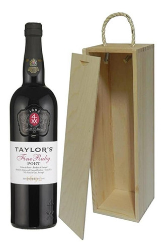 Estuche Madera Vino Oporto Taylor X 750cc Fine Ruby