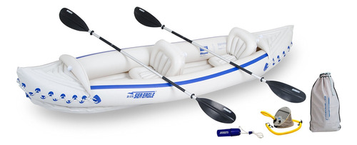 Sea Eagle Se370 Kayak Inflable Con Paquete De Lujo