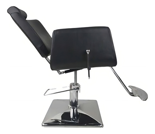 Silla Sillon Barbero Hidraulico Ajustable Estetica Salon Color Negro Forma De La Base Cuadrada Tipo De Respaldo Reclinable