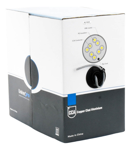 Cable Utp Cat5e, Cctv X Metro Alto Desenpeño Linkedpro Red