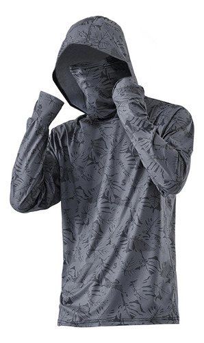 Protección Solar De Los Hombres Sudadera Con Capucha Camisa