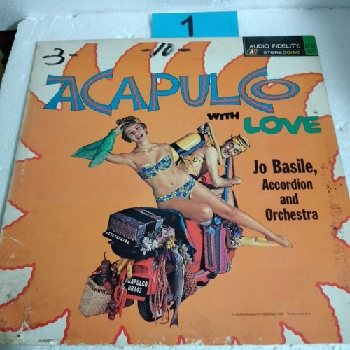 Disco Lp: Acapulco With Love- Jo Basile Accordion And Orches