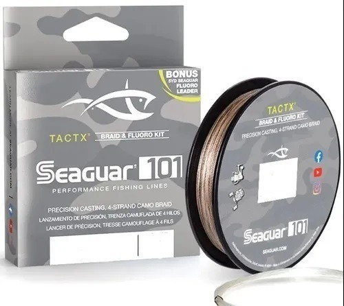 Linha Multfilamento Seaguar 101 Tactx 4x 40lb Cor Marrom