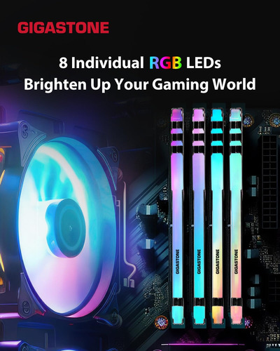 Kit Rgb Ddr4 Ramgigastone Game Turbo De 16 Gb (2 X 8 Gb) Ddr