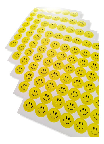 210 Stickers Carita Feliz 15mm Motivacionales Escolar 