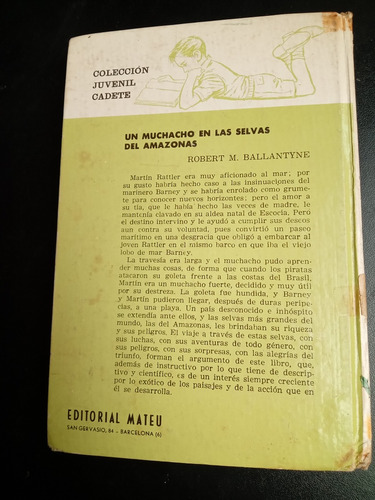 Un Muchacho En Las Selvas Del Amazonas Robert Ballantyne C (Usado)
