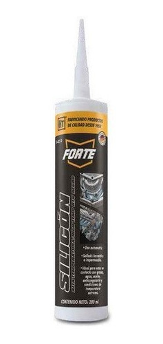 Silicon Automotriz Rtv Alta Temperatura Negro 2 Forte 160213