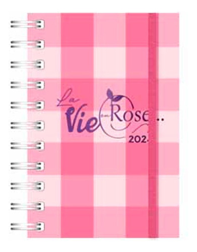 Agenda 10x15 Black And Pink 352 Paginas Espiral Ag24c003