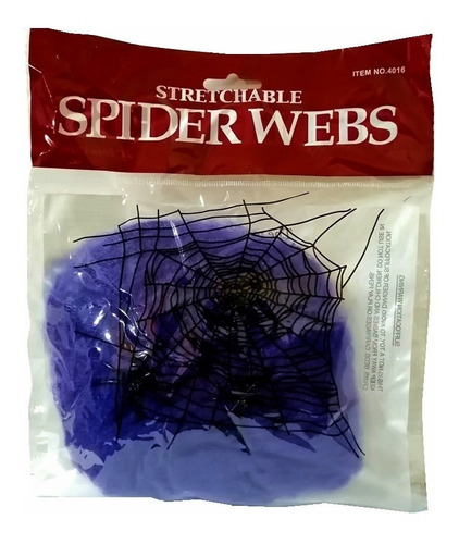 Pack 12 Telarañas Spider Web Para Decoración Halloween