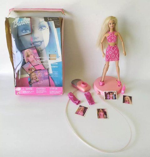 Barbie 2001 Fashion Photo Doll W Camera Mattel Caja Con Det (Usado)