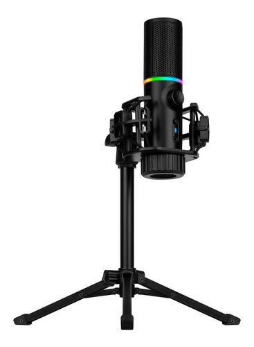 Micrófono Streamplify Mic TriPod Rgb Cardioide (con Trípode)