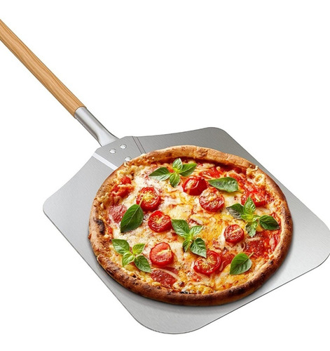 Pala Recolectora Pizza Restaurante Aluminio Madera 35x40x85
