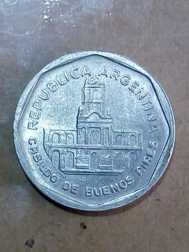 Moneda De Argentina De 1 Austral De 1989