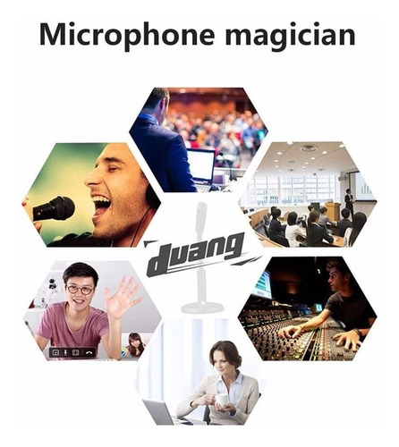 Micrófono Omnidireccional Usb Para Ordenador De Sobremesa