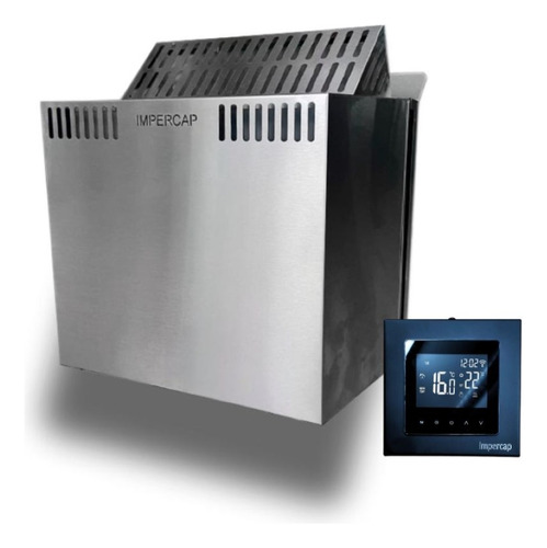 Sauna Seca Smart Comando Wifi 9kw Impercap 16,5m³ 380v Tri