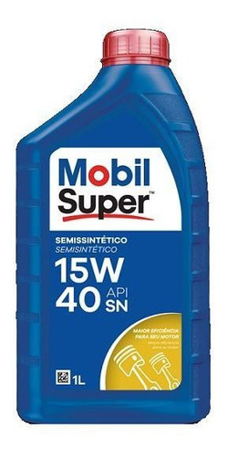 4 Óleos 15w40 Semissintetico Mobil Super API SL	