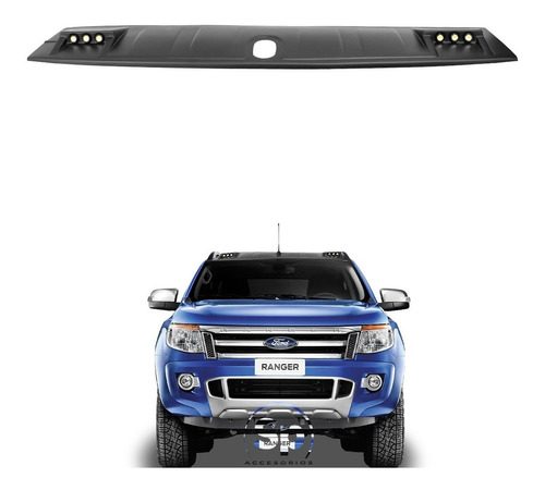 Diadema Moldura Barra Techo Led Ama/bl Ford Ranger 2013-2020