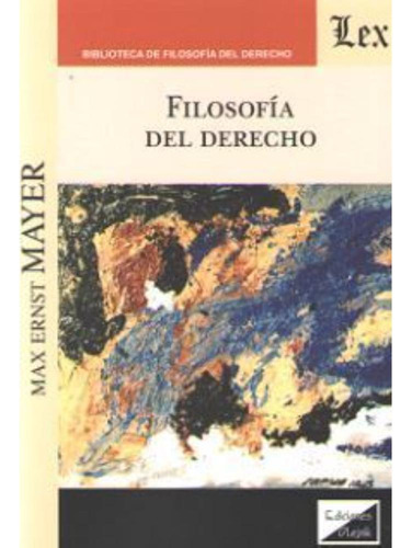 Libro.- Filosofía Del Derecho