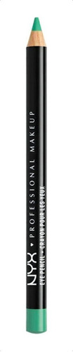 Lápis delineador de olhos NYX Professional Makeup Slim Eye Pencil cor teal